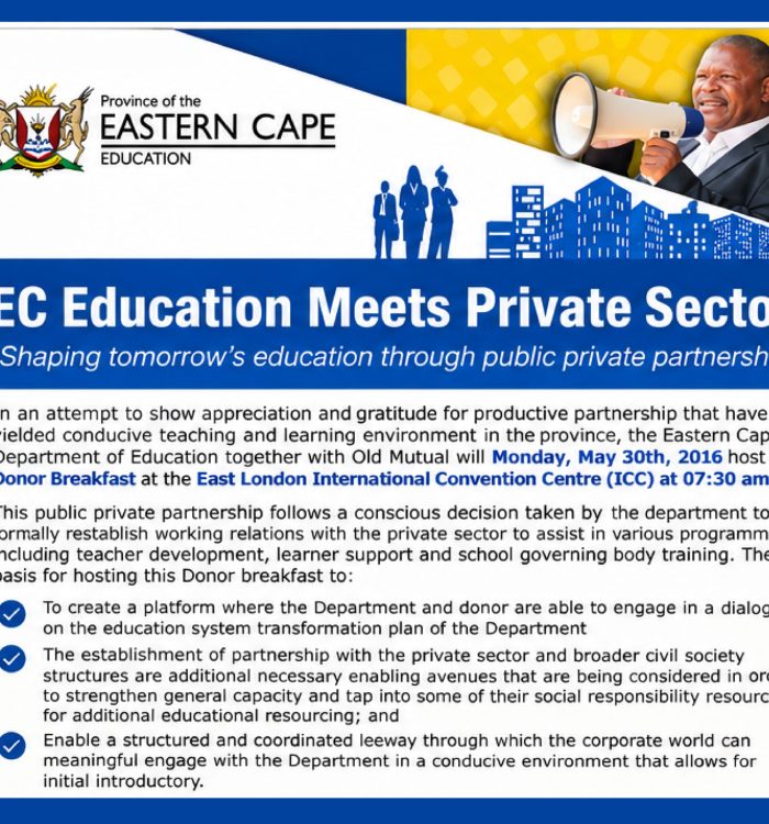 Mandela Month Activities Advertorial – EC Department of Education.